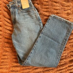 Madewell High Rise Blue Jeans with Faded Denim